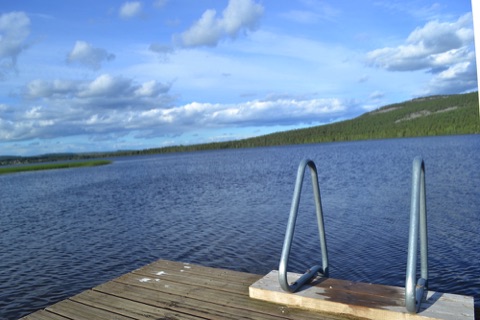 Lake swimming platform, Pyha